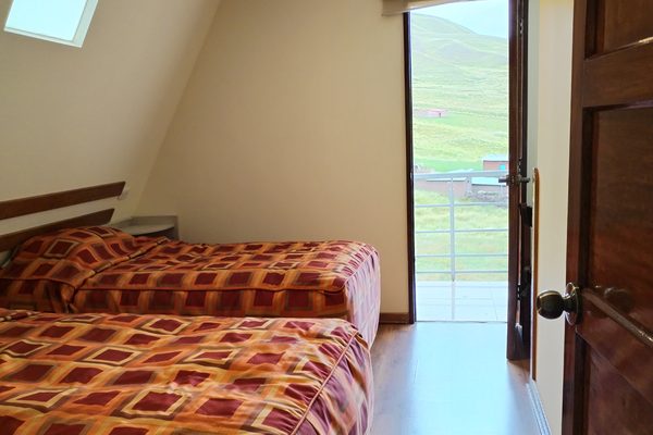 Habitación con salida a la terraza